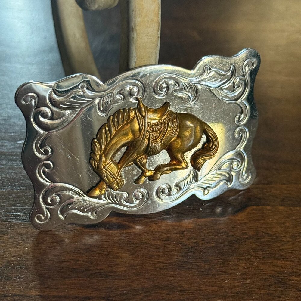 Vintage Horse Belt Buckle